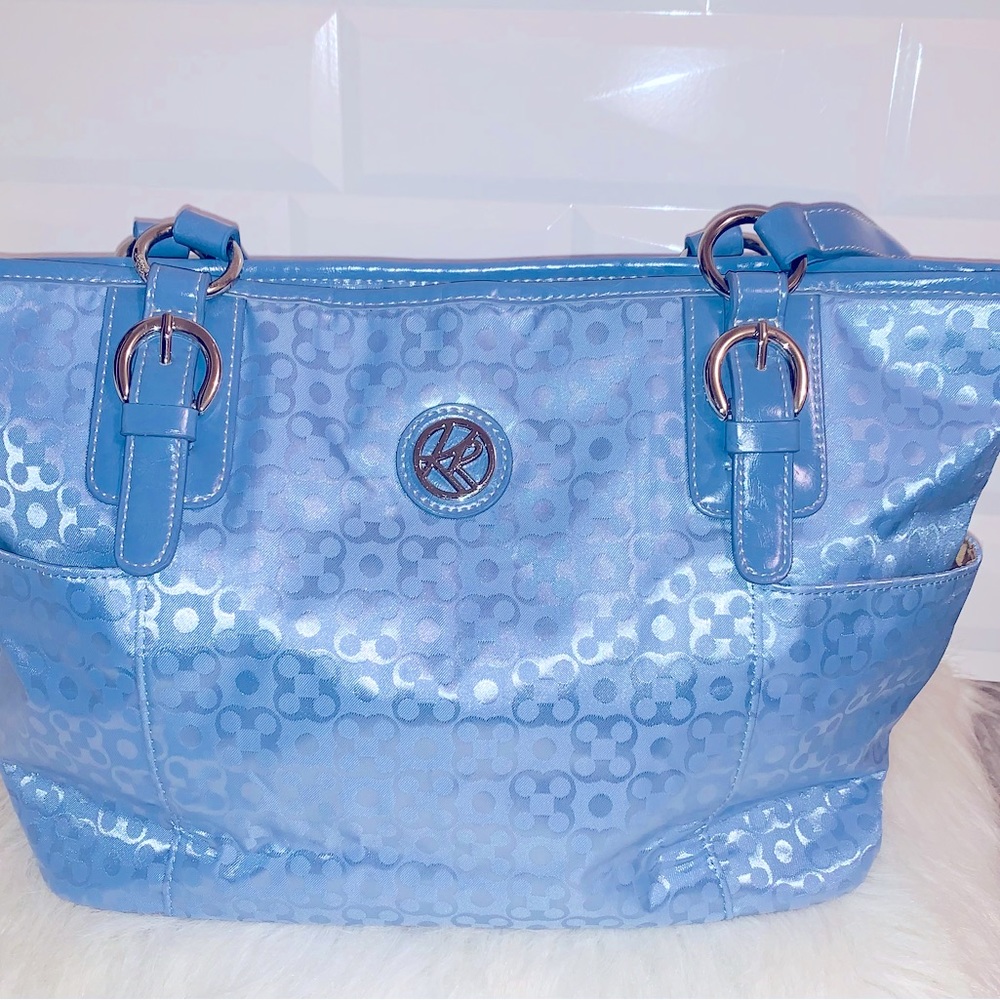 Kim Roger blue shoulder handbag